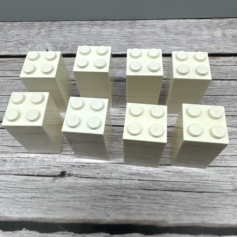 LEGO‎ Parts 30145 White Brick 2x2x3 QTY 8